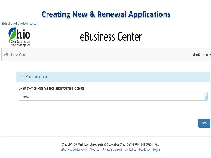 Creating New & Renewal Applications 