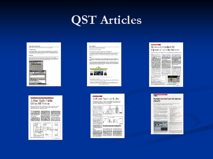QST Articles 