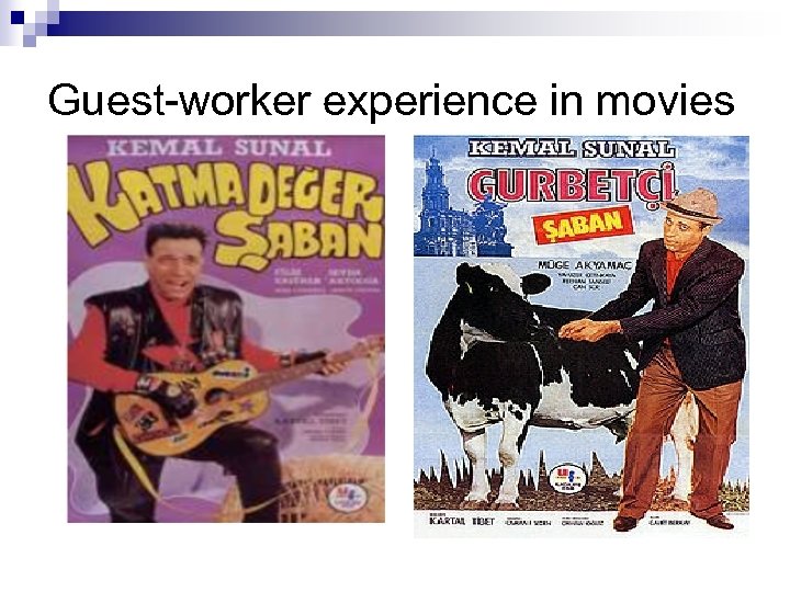 Guest-worker experience in movies 
