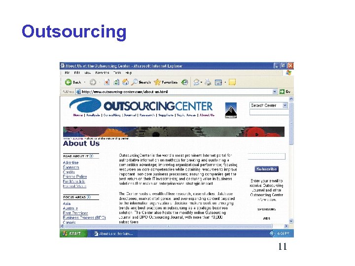 Outsourcing 11 