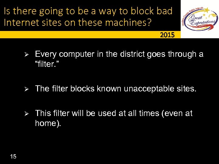 Is there going to be a way to block bad Internet sites on these