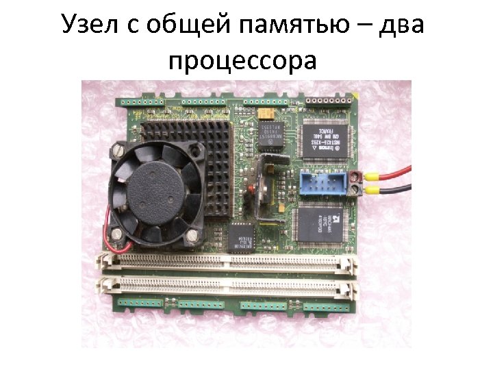 Узел с общей памятью – два процессора 