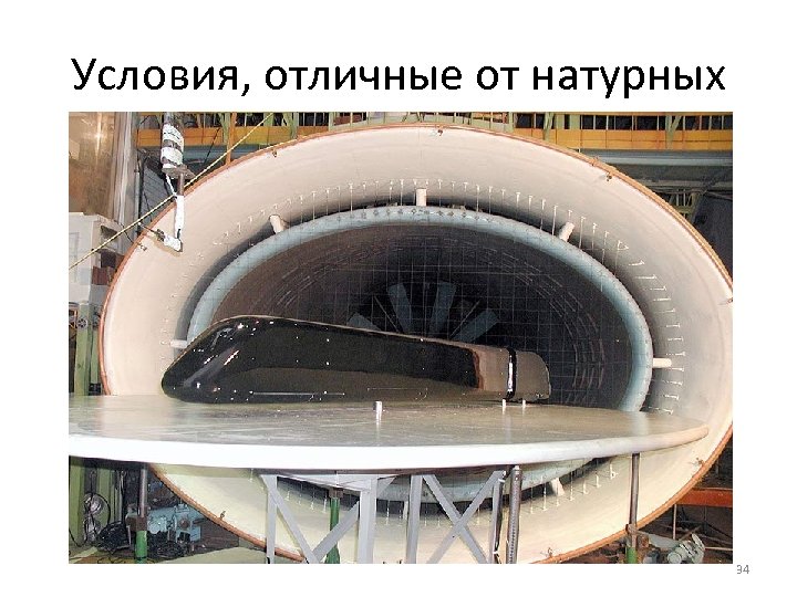 Условия, отличные от натурных 34 