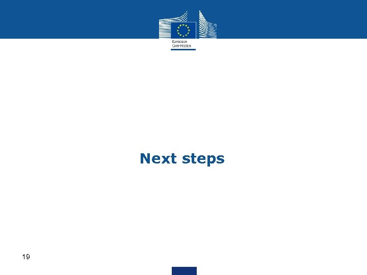 Next steps 19 