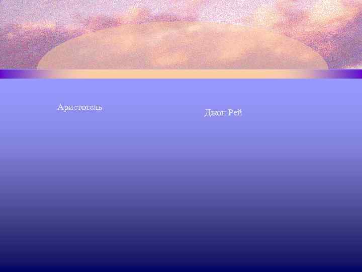Аристотель Джон Рей 