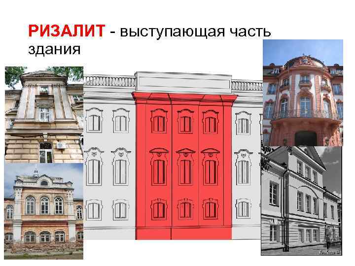 РИЗАЛИТ - выступающая часть здания 