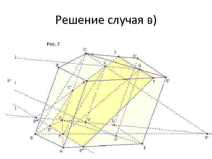 Решение случая в) Рис. 7 