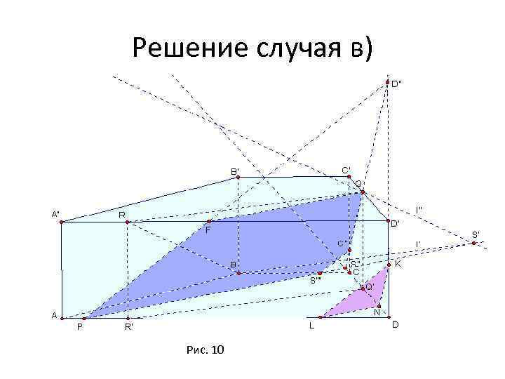 Решение случая в) Рис. 10 