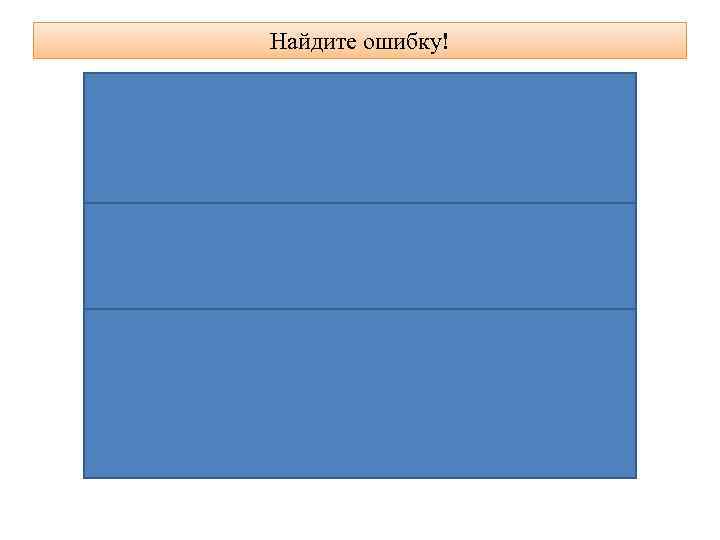 Найдите ошибку! 