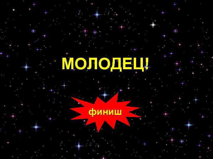 МОЛОДЕЦ! финиш 
