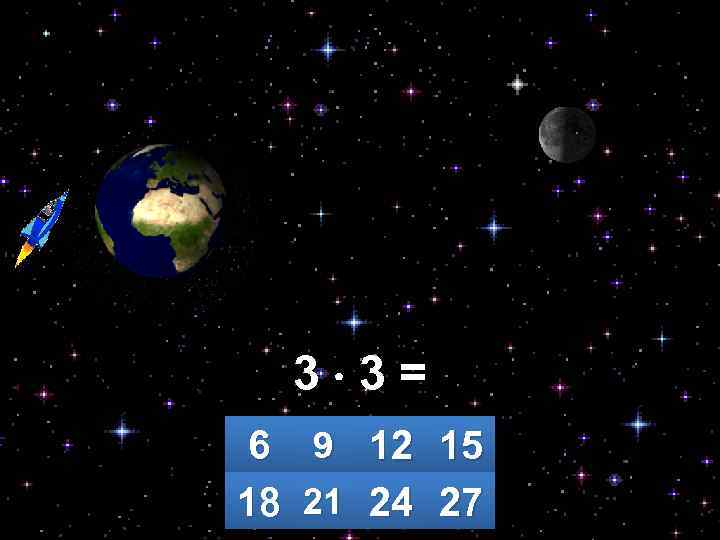 3 3= 6 9 12 15 18 21 24 27 