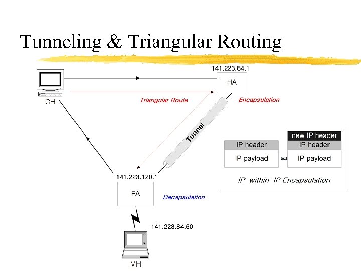 Tunneling & Triangular Routing 