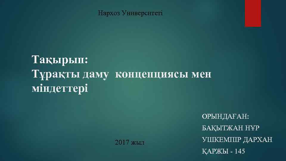 Мен концепциясы презентация