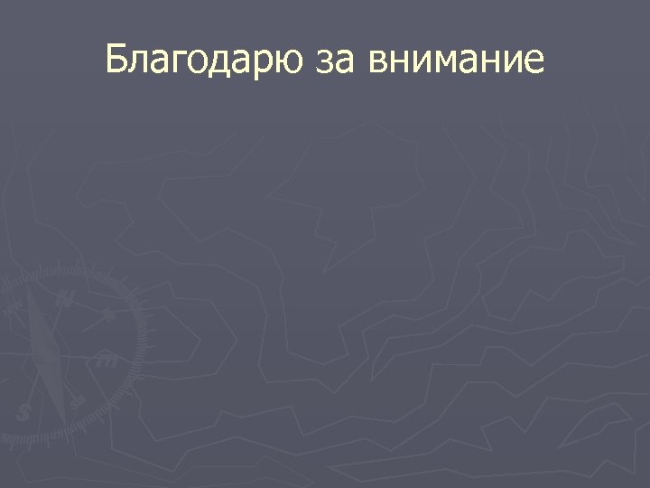 Благодарю за внимание 