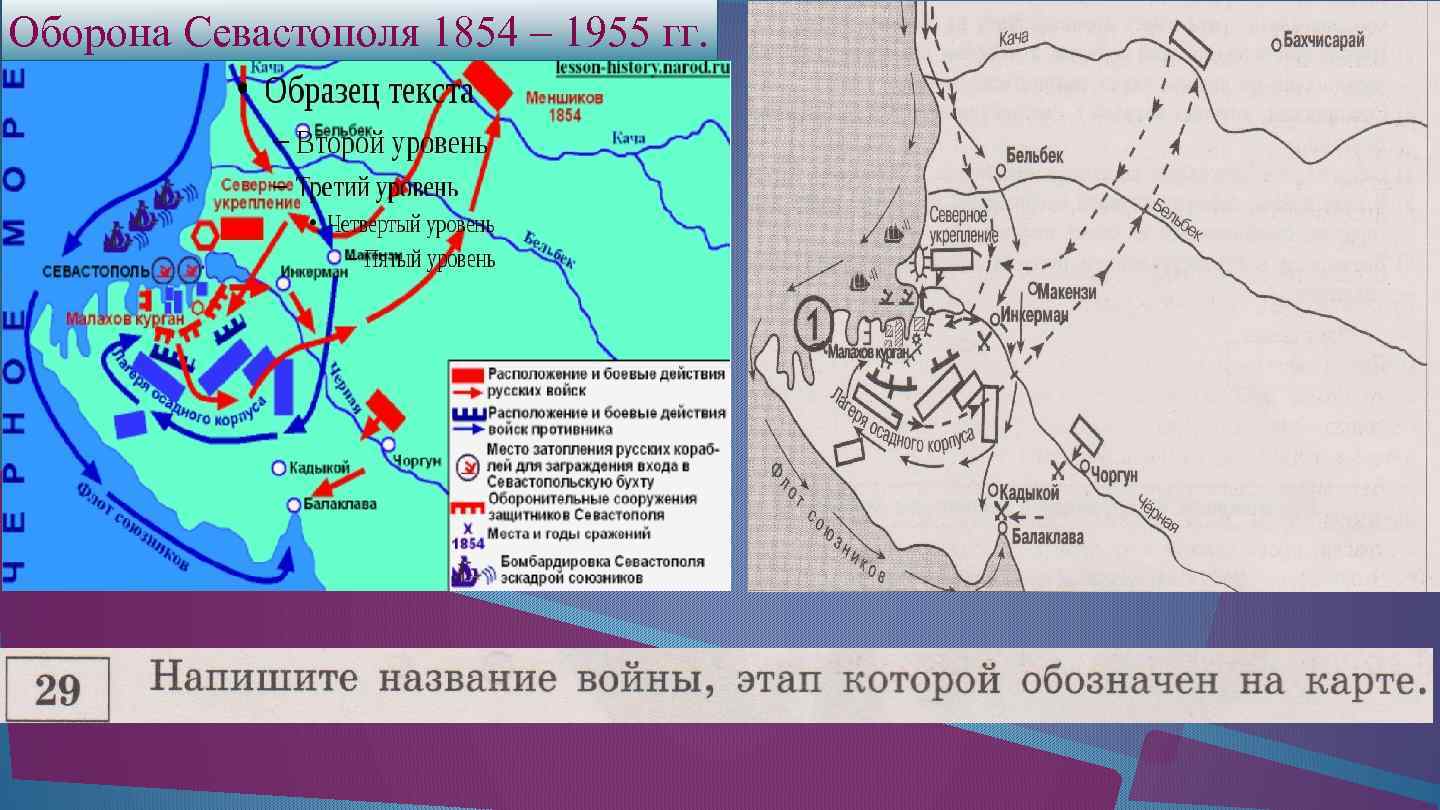 Оборона Севастополя 1854 – 1955 гг. 