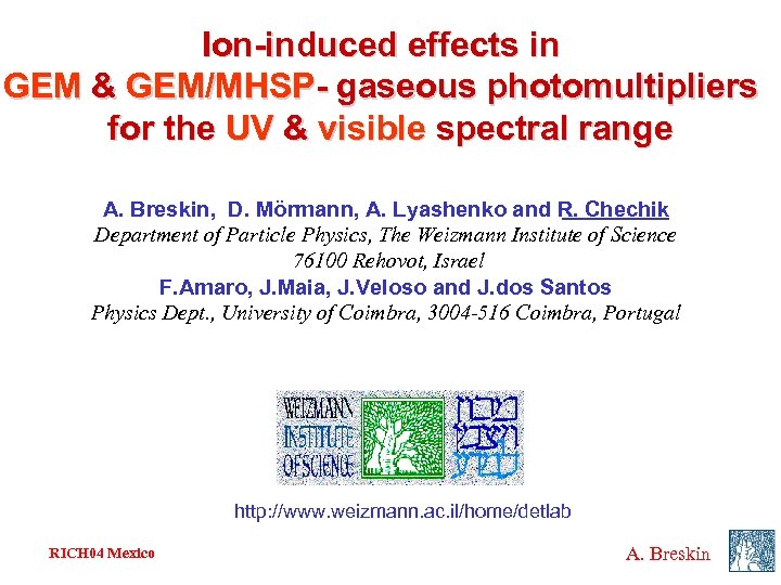 Ion-induced effects in GEM & GEM/MHSP- gaseous photomultipliers for the UV & visible spectral