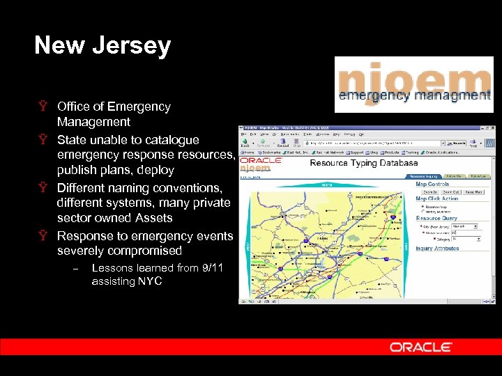 New Jersey Ÿ Office of Emergency Management Ÿ State unable to catalogue emergency response