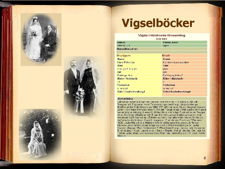 Vigselböcker 6 