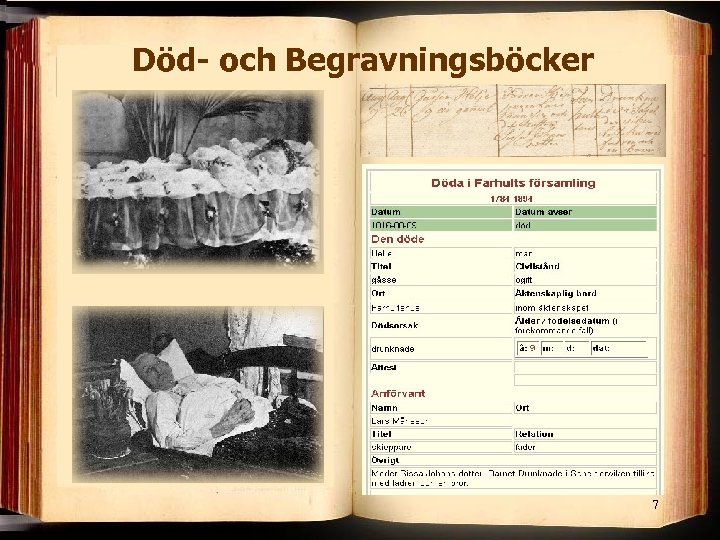 Död- och Begravningsböcker 7 