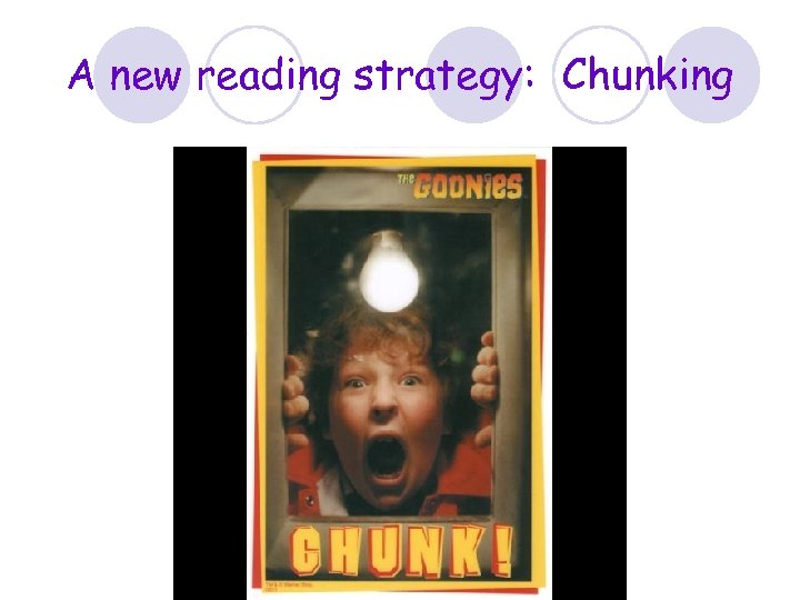 A new reading strategy: Chunking 