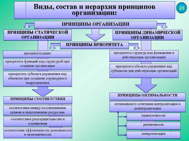 Принципы статической и динамической организации. Принципы организации. Принципы статической организации. Принципы действия статических и динамических организаций.