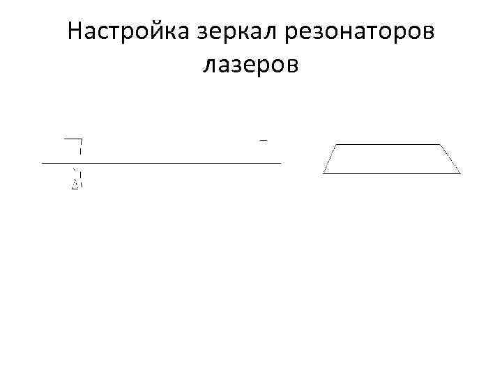 Настройка зеркал резонаторов лазеров 