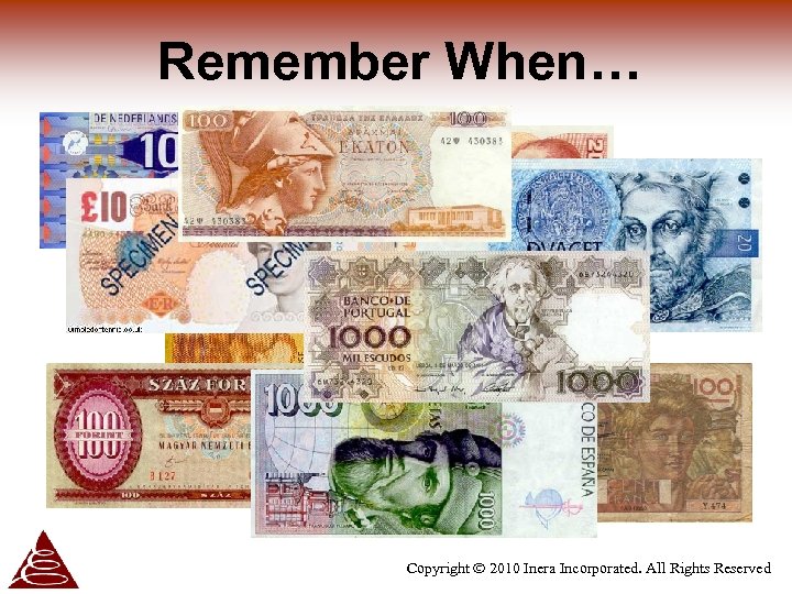 Remember When… Copyright 2010 Inera Incorporated. All Rights Reserved 