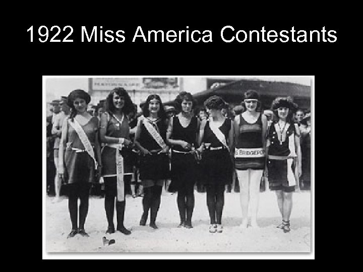 1922 Miss America Contestants 