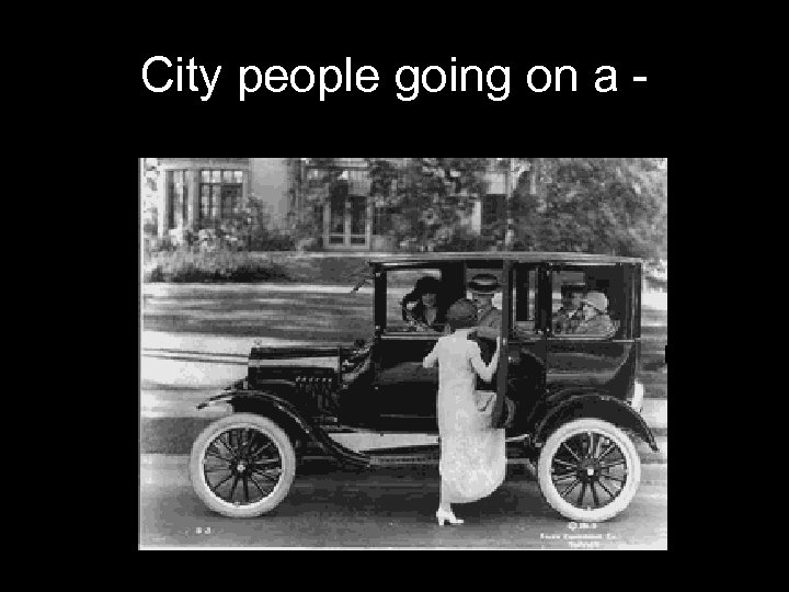 City people going on a - 