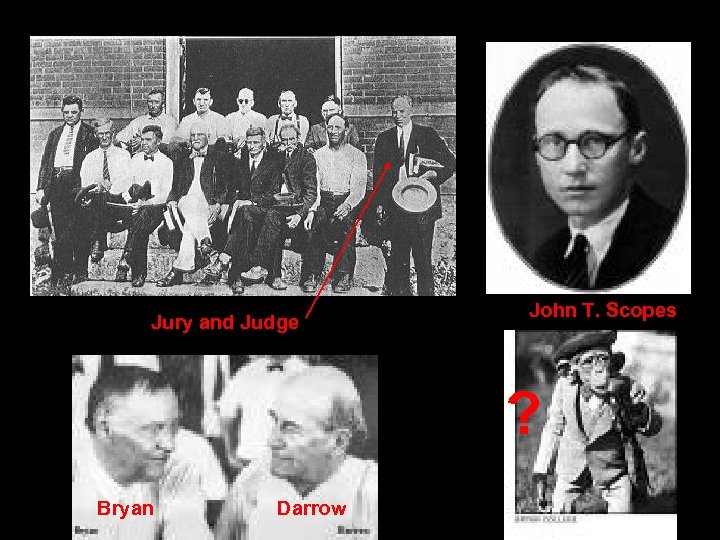 Jury and Judge John T. Scopes ? Bryan Darrow 