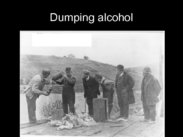 Dumping alcohol 