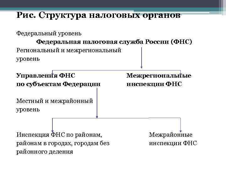 Система налоговых органов рф схема