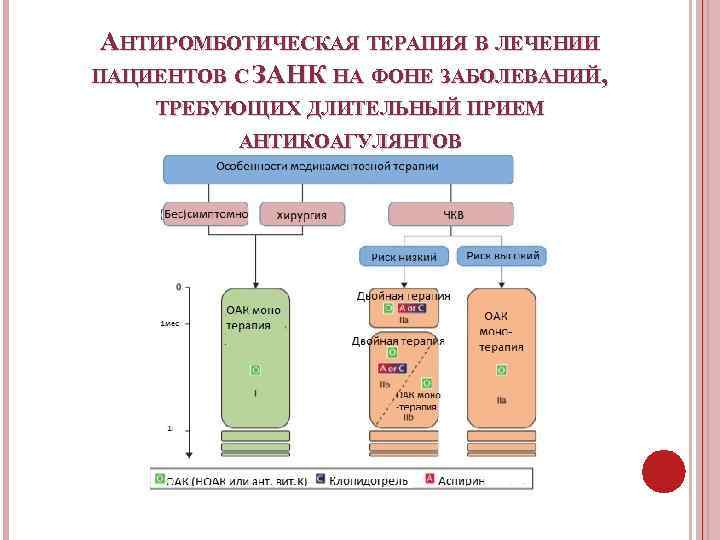 АНТИРОМБОТИЧЕСКАЯ ТЕРАПИЯ В ЛЕЧЕНИИ ПАЦИЕНТОВ С ЗАНК НА ФОНЕ ЗАБОЛЕВАНИЙ, ТРЕБУЮЩИХ ДЛИТЕЛЬНЫЙ ПРИЕМ АНТИКОАГУЛЯНТОВ