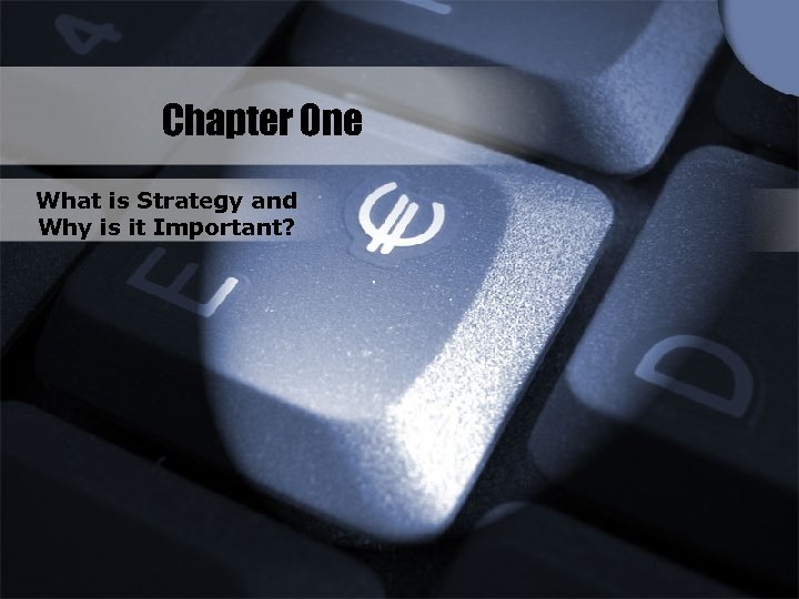 Chapter One What is Strategy and Why is it Important? 