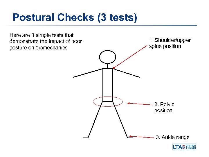 Postural Checks (3 tests) Here are 3 simple tests that demonstrate the impact of