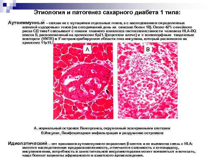 Тест этиология патогенез классификация сахарного диабета