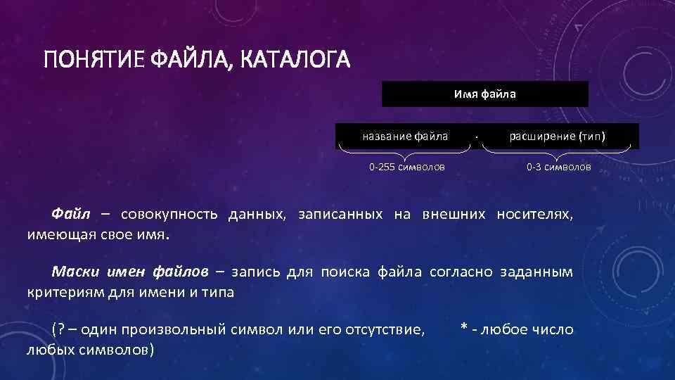 Какое наибольшее количество символов имеет имя файла или каталога в windows