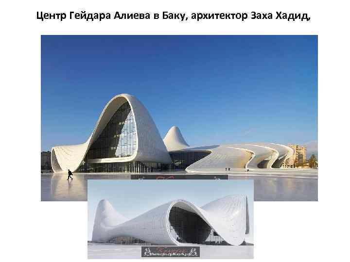 Центр Гейдара Алиева в Баку, архитектор Заха Хадид, 