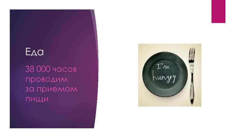Еда 38 000 часов проводим за приемом пищи 