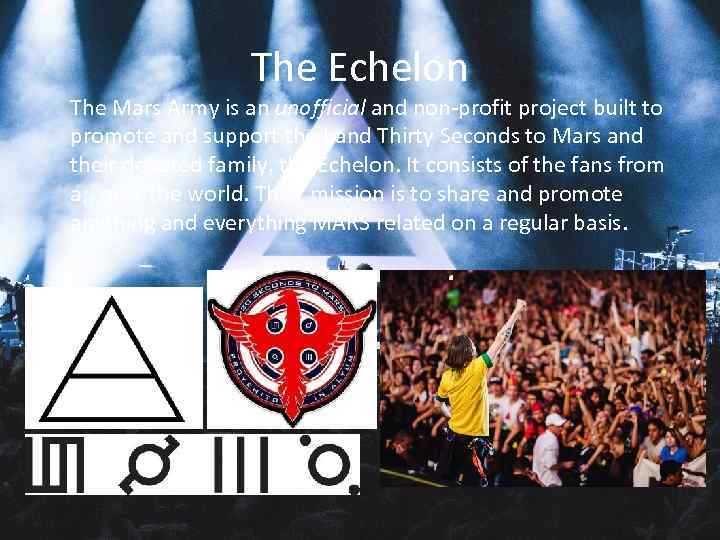 The Echelon The Mars Army is an unofficial and non-profit project built to promote