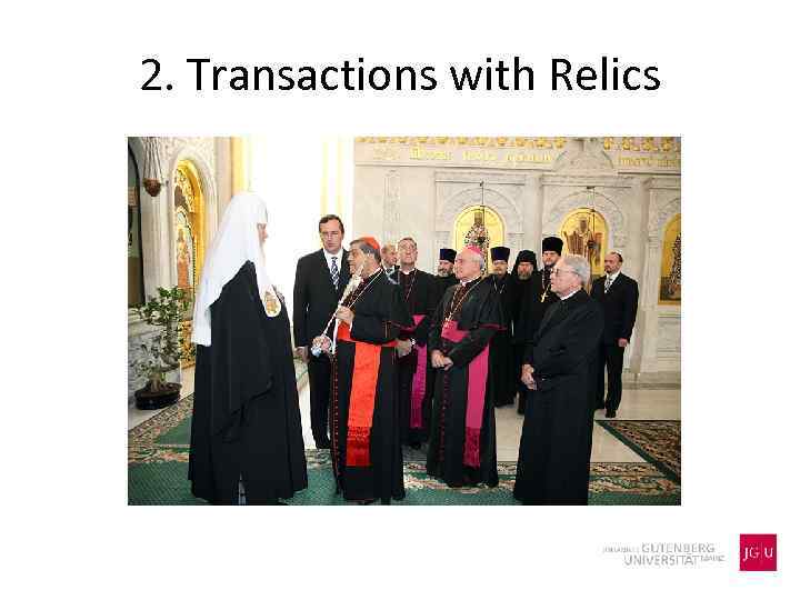 2. Transactions with Relics 