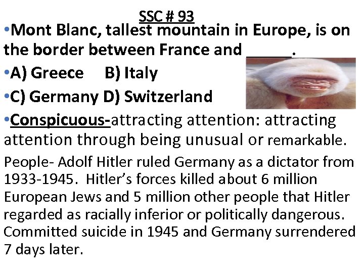 SSC # 93 • Mont Blanc, tallest mountain in Europe, is on the border