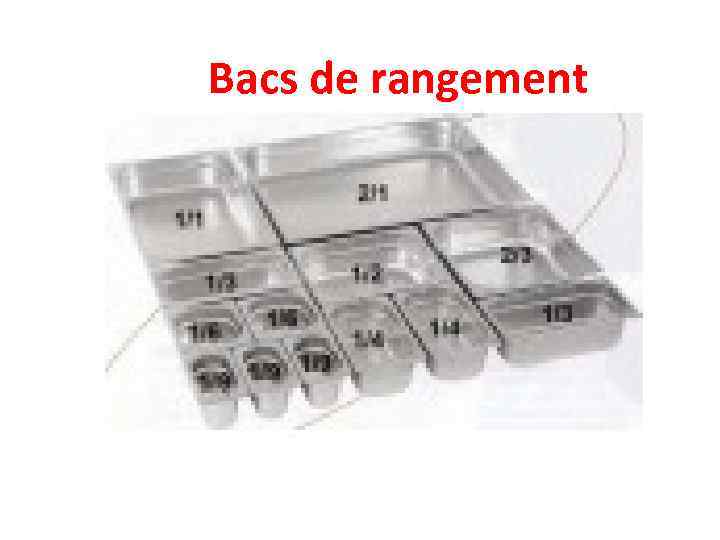 Bacs de rangement 