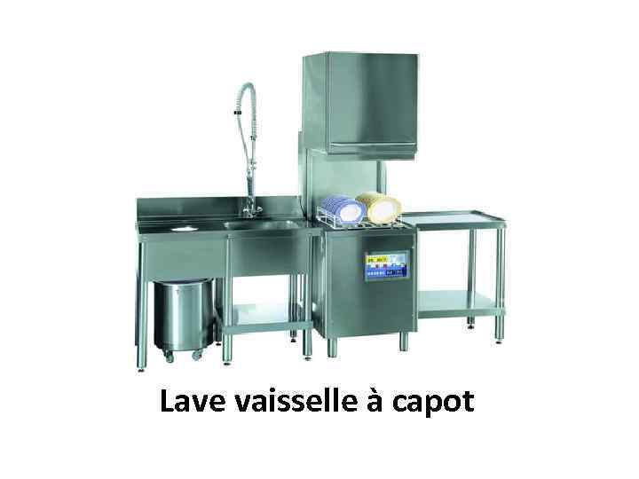 Lave vaisselle à capot 