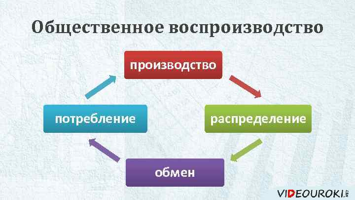 Общественное воспроизводство потребление распределение обмен 