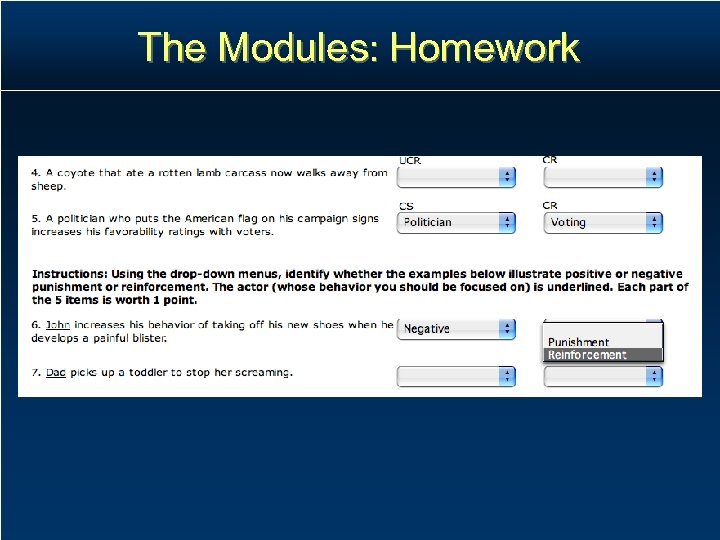 The Modules: Homework 