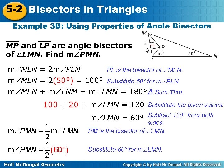 5 2 Bisectors In Triangles Warm Up Lesson 5387