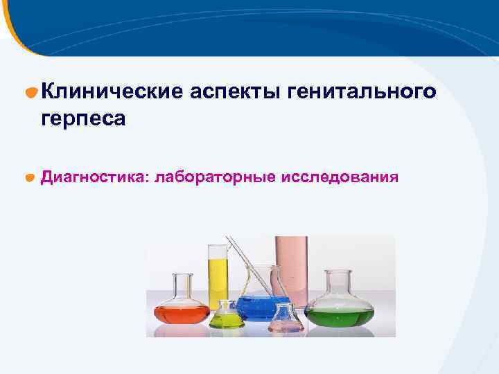 Клинические аспекты генитального герпеса Диагностика: лабораторные исследования 