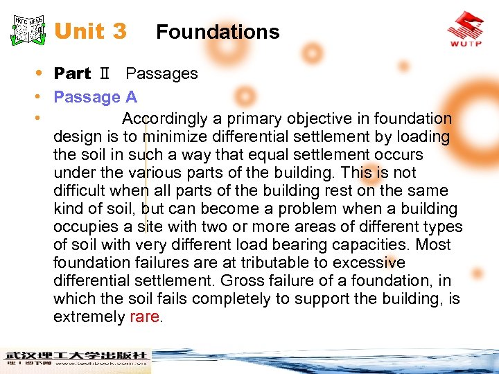 Unit 3 Foundations • Part Ⅱ Passages • Passage A • Accordingly a primary