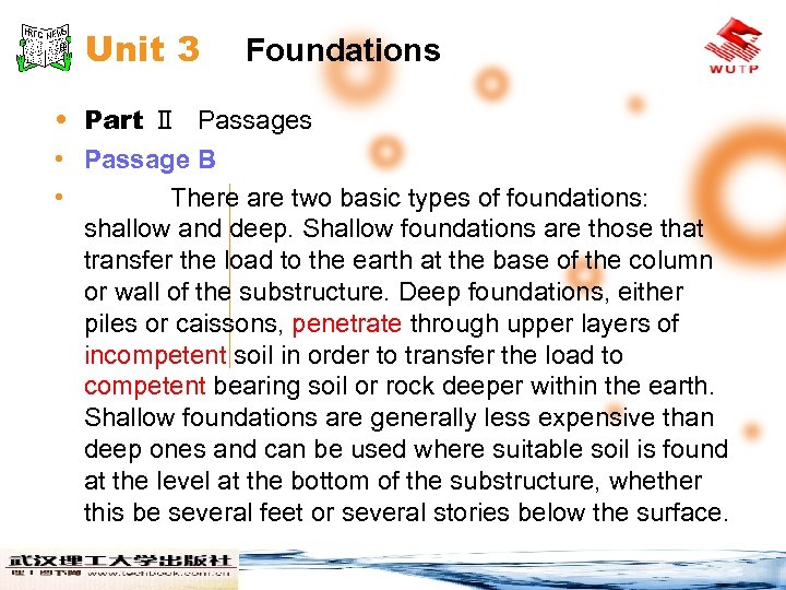 Unit 3 Foundations • Part Ⅱ Passages • Passage B • There are two